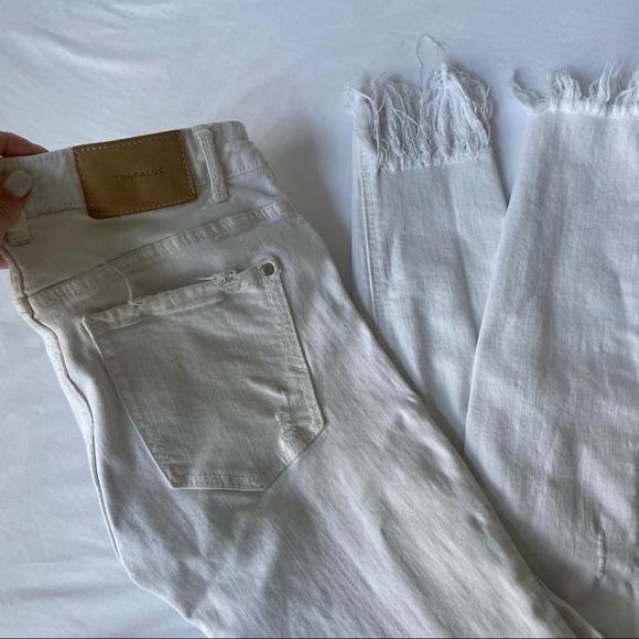 ZARA TRF Ripped Frayed Hem Skinny Jeans - Picture 6 of 6
